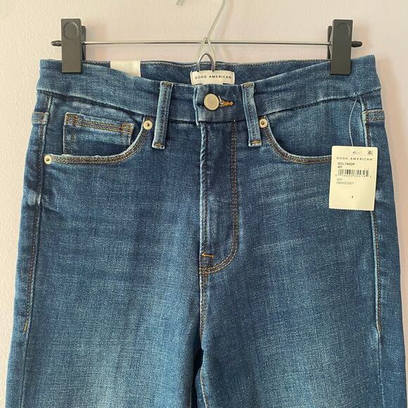 NWT Good American Women's size 4 / 27 Indigo Good Classic Skinny High Rise Jeans - Picture 3 of 13